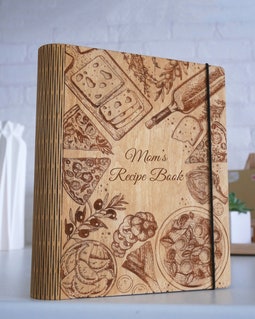 Personalised Wooden Recipe Binder