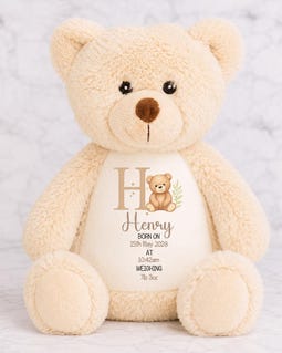 Personalised Wooden Teddy Bear