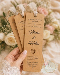 Personalised Wooden Bookmark with Tassel