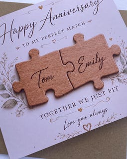 Personalised 5th Anniversary Card