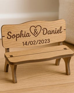 Personalised Wooden Mini Bench