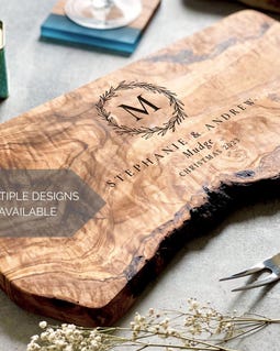 Personalised Olive Wood Cheese Board