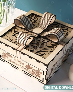 Personalised Wooden Gift Box with Engraving