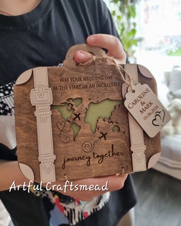 Personalised Wooden Wedding Money Envelope