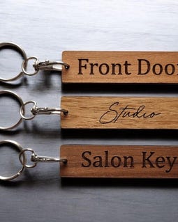 Personalised Wooden Keyring