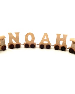 Personalised Wooden Letter Train
