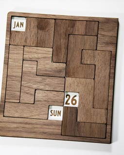 Wooden Puzzle Calendar